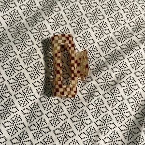 brand new checkered hair clip